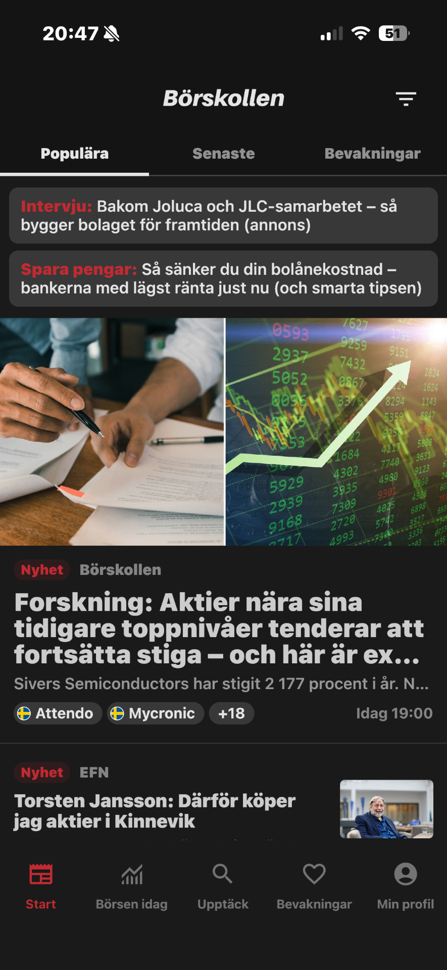 Börskollen · App