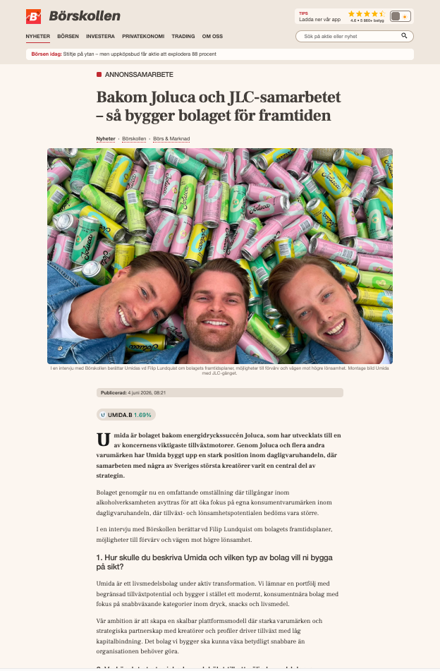 Börskollen · Artikel